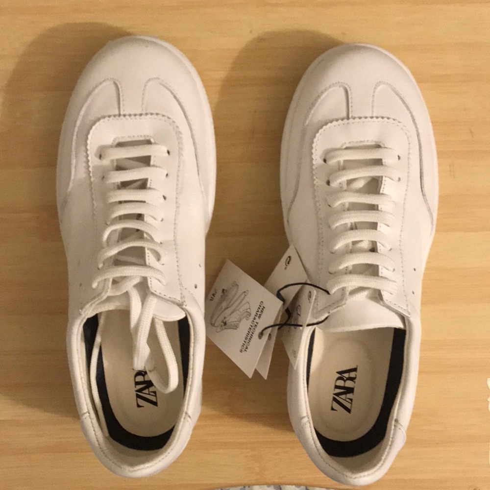 Zara white sneakers